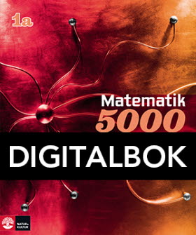 Matematik 5000 Kurs 1a Röd Lärobok Digitalbok
